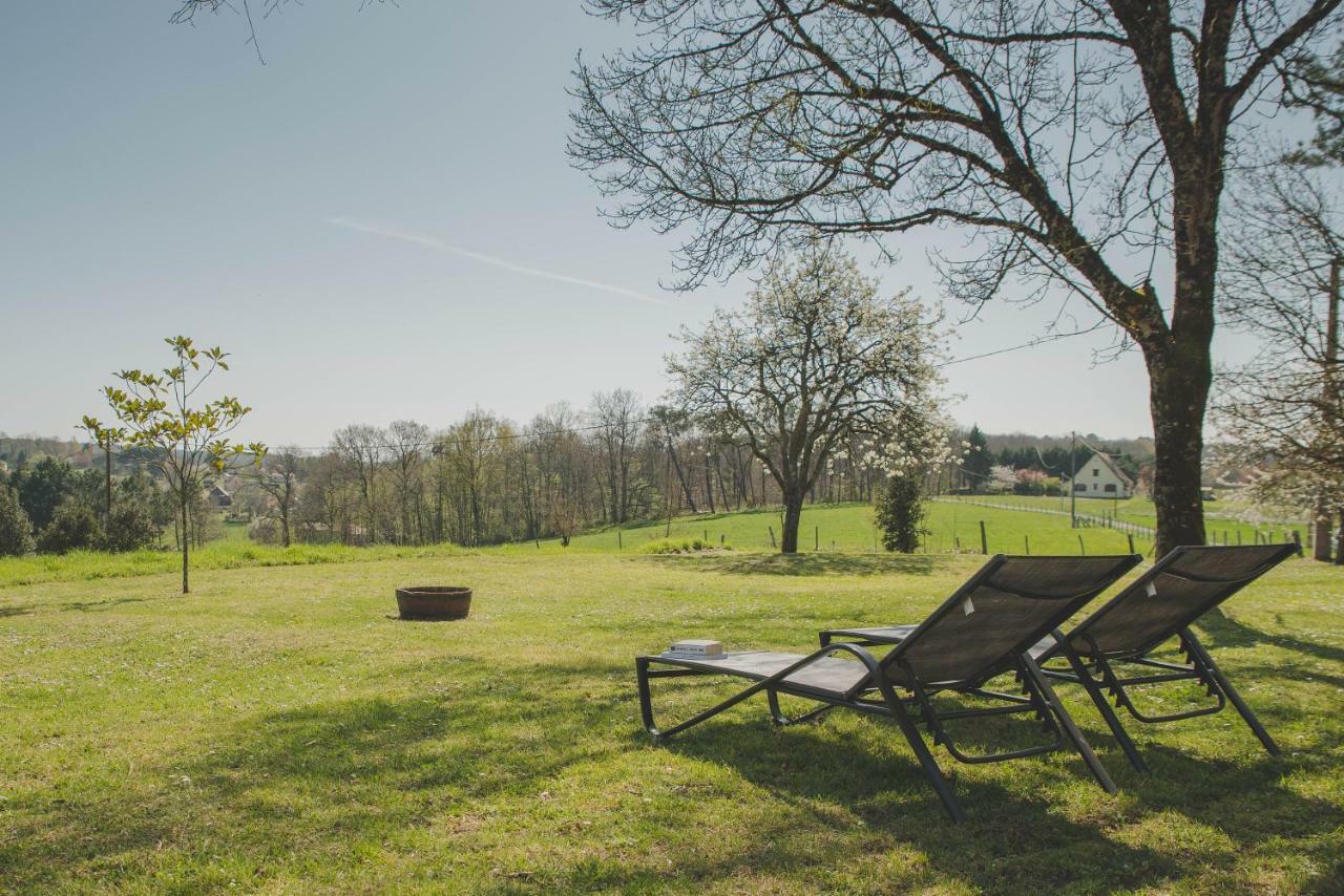 La Ferme De Bousserand Pontours Exteriör bild